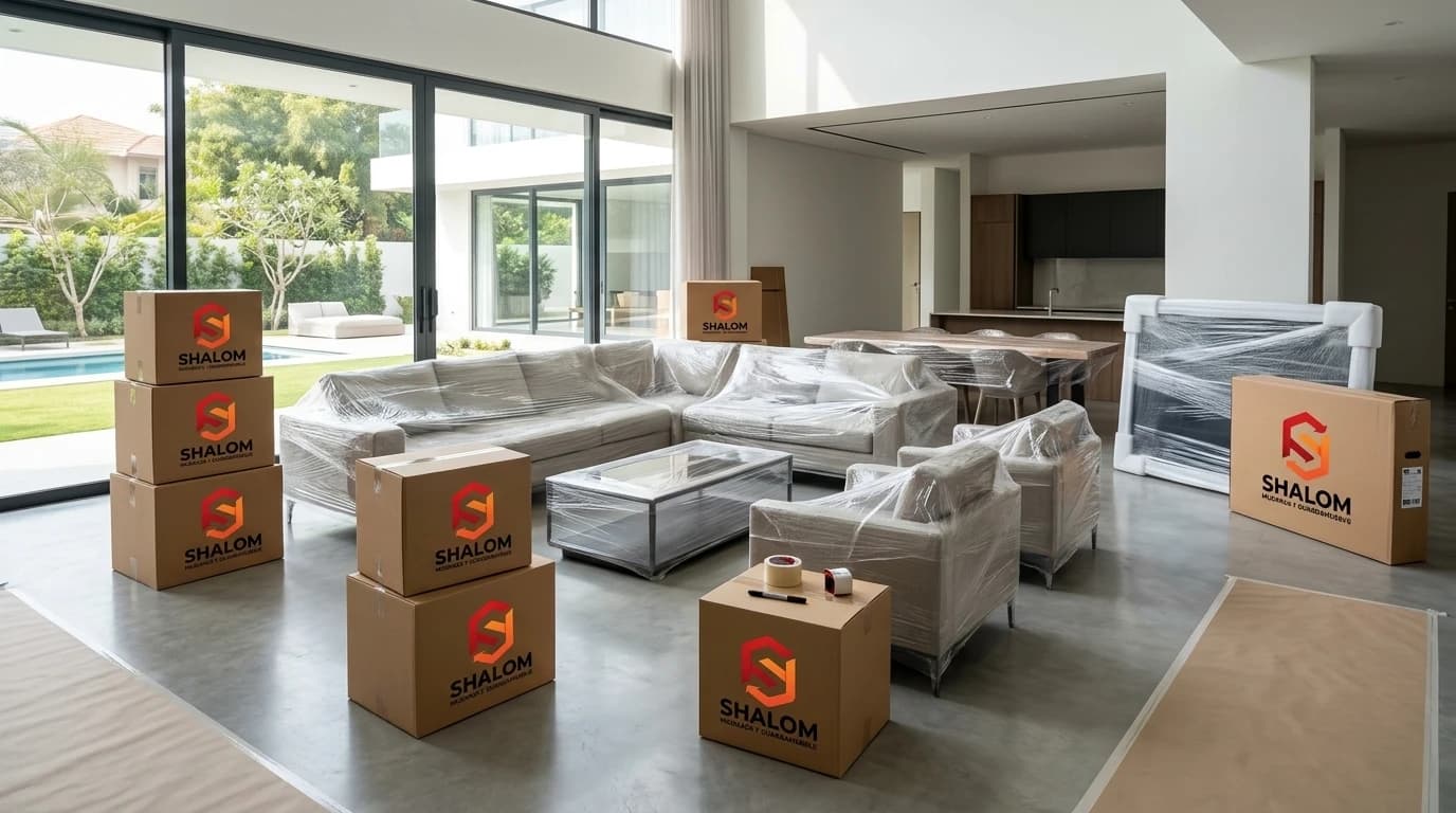 Detalle de mudanza de lujo Barcelona